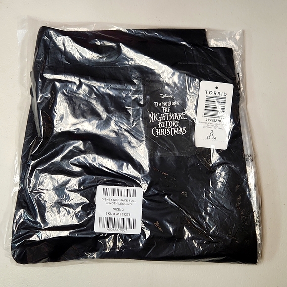 ❤️NWT VINTAGE TORRID LEGGING - NIGHTMARE BEFORE CHRISTMAS JACK SKELLINGTON - Picture 7 of 13